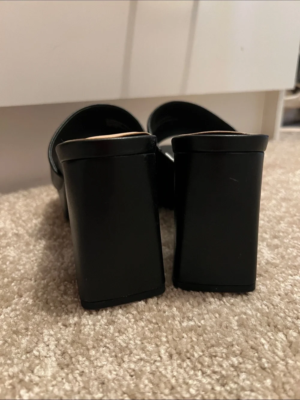 Black platform heels size 6.5